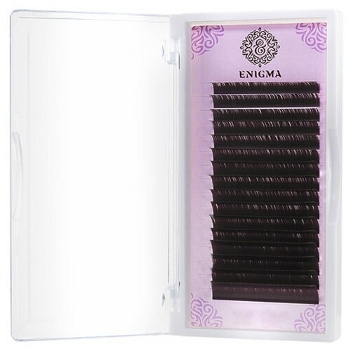 Enigma Ресницы Enigma цвет «Мокка» (16 линий) (0.07/D/14 мм)