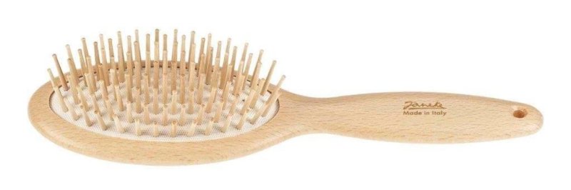 Janeke Wooden Oval Shaped Hair Brush