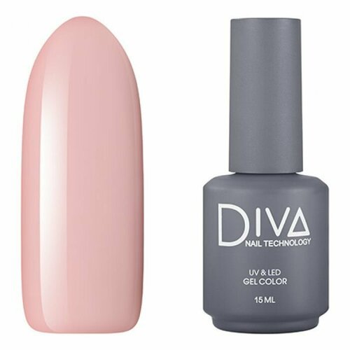 Гель-лак для ногтей Diva Nail Technology плотный, светлый, насыщенный, бежевый, 15 мл