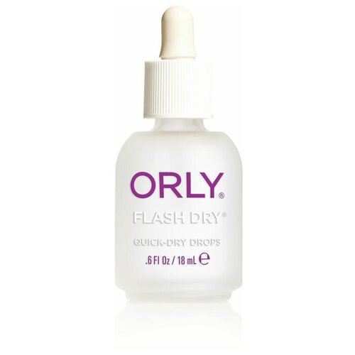 Orly Верхнее покрытие Flash Dry Drops, прозрачный, 18 мл, 18 г