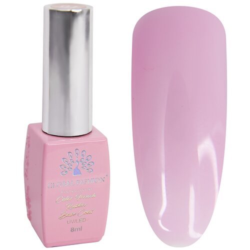 Global Fashion Базовое покрытие Color French Rubber Base Coat, 08, 8 мл