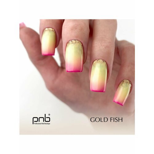 Гель для дизайна с блестками и поталью PNB 02 Золотая Рыбка 5мл/3DMix&Shine Gel PNB 02 Goldfish 5ml