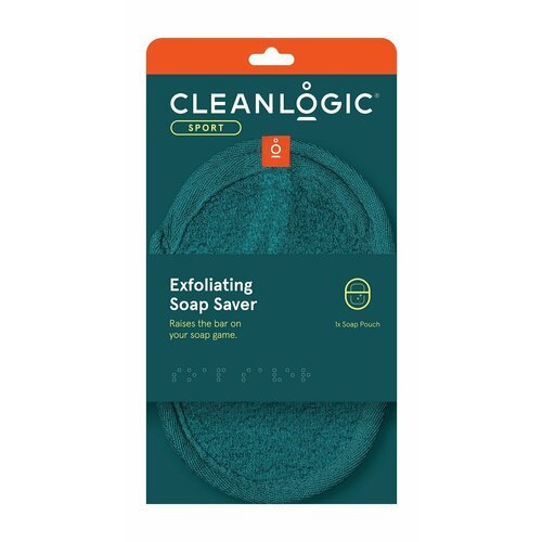 Мочалка для тела с карманом для мыла Cleanlogic Sport Exfoliating Soap Saver