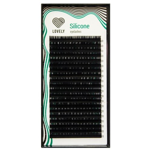 Черные ресницы 'Silicone' микс 0,07/B 8-15 мм (20 линий) Lovely