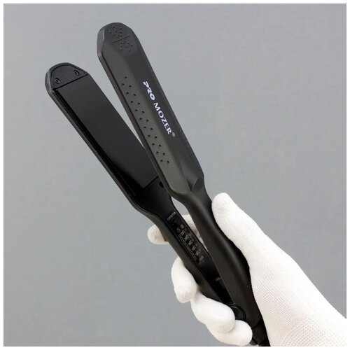 Щипцы-выпрямители (утюжок) для укладки волос ProMozer MZ-7025.1/керамико-титановое покрытие полотен/индикатор и регулировка температуры 140-220 C