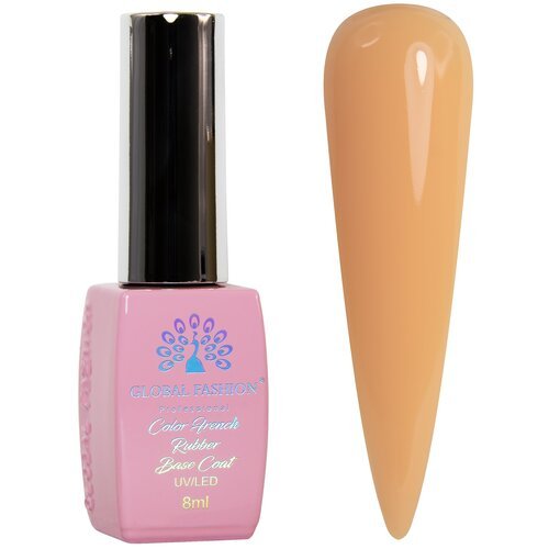 Global Fashion Базовое покрытие Color French Rubber Base Coat, 21, 8 мл