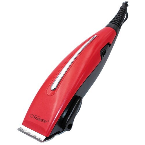 Машинка для стрижки волос 15 Вт Maestro MR-652C-RED, красная