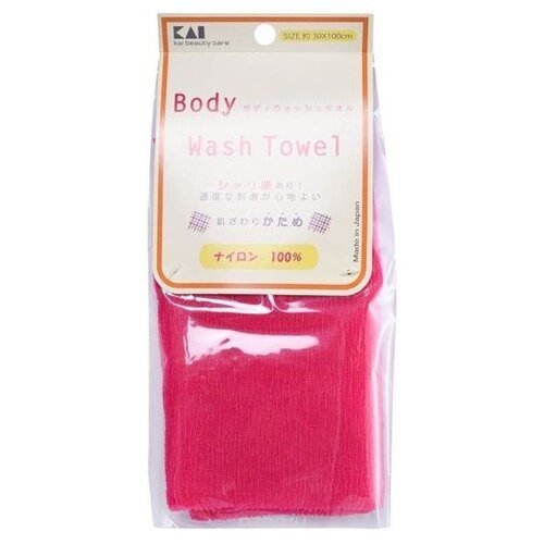 KAI Мочалка Body Wash Towel ярко-розовый