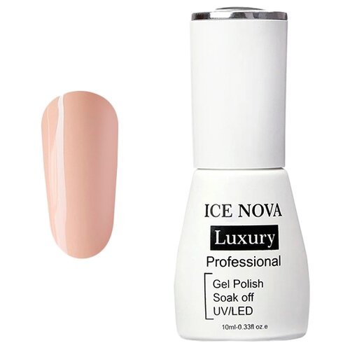 ICE NOVA Гель-лак Luxury Professional, 10 мл, 002 crepe