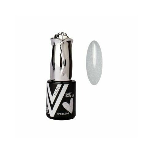 Vogue Nails, Цветные каучуковая база с блестками Baby Base #08 10мл