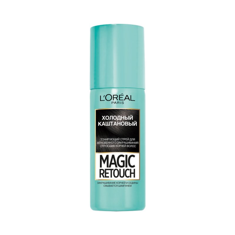 Тонирующий спрей L'Oreal Paris Magic Retouch для мгновенного закрашивания корней волос 08 Холодный каштан 75мл