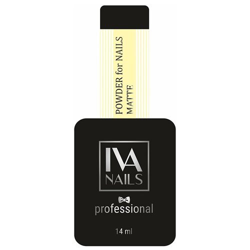 IVA Nails Верхнее покрытие Powder For Nails Matt Top, бесцветный, 14 мл