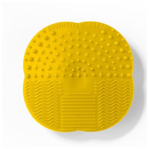 Коврик силиконовый для чистки кистей, Lic (Yellow)