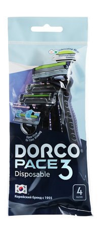 Dorco Pace 3 Disposable 4 Pack