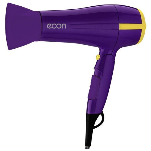 Фен ECON ECO-BH221D, фиолетовый/желтый