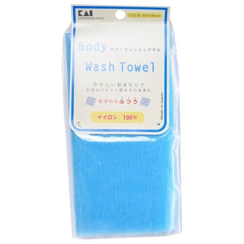 KAI Мочалка Body Wash Towel, 1 шт. синий 1