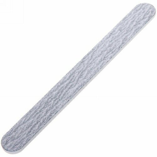 Пилка для ногтей наждачная в пакете 'Ultramarine', прямая, цвет серебро, 17,5*2