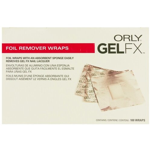 Orly Салфетки Gel Fx Foil Remover wraps 100 шт.