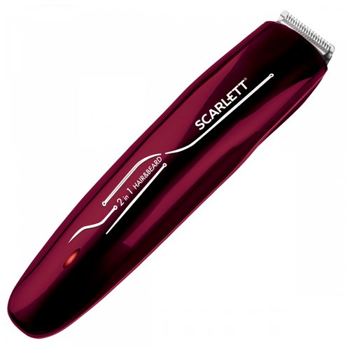 Машинка для стрижки волос Scarlett SC-HC63C65 (темно-бордовый)